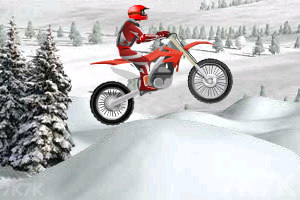 《冰山雪地摩托车》游戏画面1