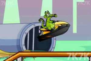 《小鳄鱼摩托艇》游戏画面3