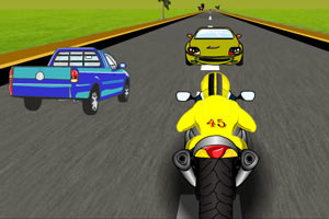 《公路摩托飙车》游戏画面1