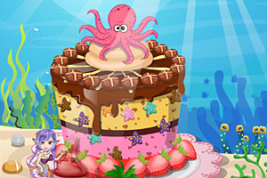 《可爱美人鱼蛋糕》游戏画面1