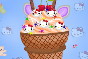 《凯蒂猫冰淇淋》游戏画面1