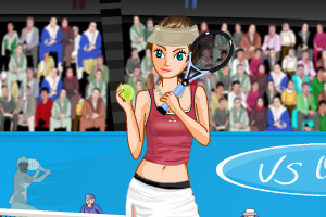 《网球女孩打扮》游戏画面1