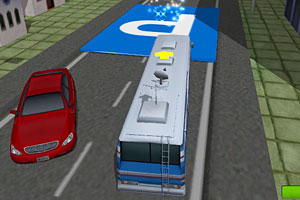 《3D超长校车停车》游戏画面1