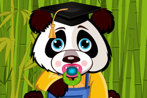 《照顾熊猫宝宝》游戏画面1