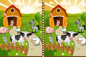 《可爱农场找不同》游戏画面1