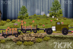 《运输木材大卡车》游戏画面2