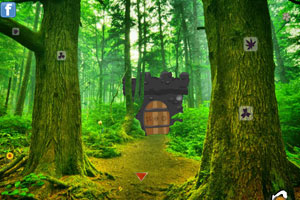 《鲜花森林逃脱》游戏画面1