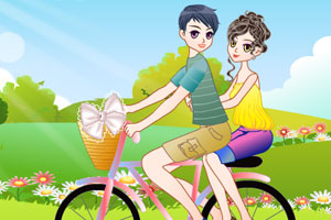 《单车上的爱恋》游戏画面1