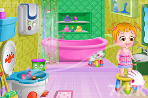 《可爱宝贝清理浴室》游戏画面4