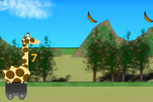 《长颈鹿吃香蕉》游戏画面1