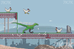 《恐龙大战嗜血公鸡》游戏画面1