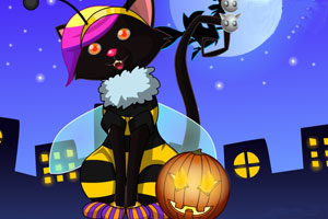 《万圣节的小黑猫》游戏画面1