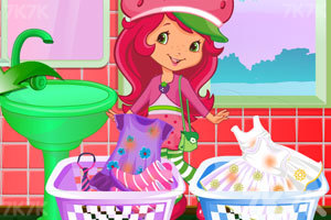 《草莓公主洗衣服》游戏画面2