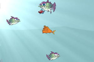 《饥饿的大嘴鱼》游戏画面1