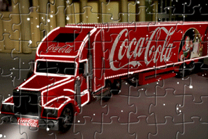 《可口可乐卡车拼图》游戏画面1
