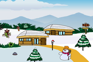 《圣诞大雪山逃脱》游戏画面1