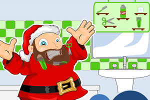 《圣诞老人剃胡须》游戏画面1