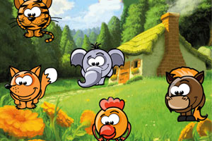 《儿童动物拼图》游戏画面1