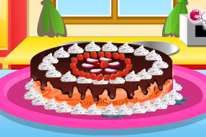 《巧克力蛋糕的制作》游戏画面1