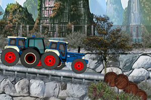 《疯狂拖拉机赛车》游戏画面1