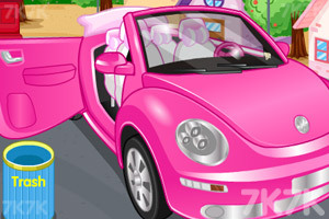 《清洁粉色小轿车2》游戏画面1