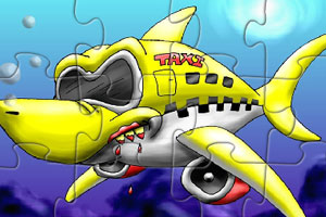 《鲨鱼出租车拼图》游戏画面1