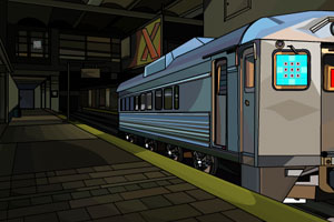 《废弃的电车站逃脱》游戏画面1