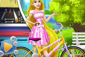 《长发公主的自行车》游戏画面1