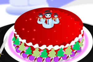 《装饰美味圣诞蛋糕》游戏画面1