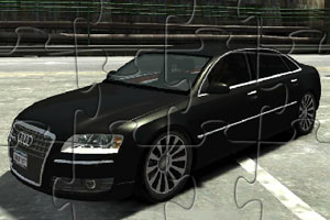 《奥迪A8汽车拼图》游戏画面1