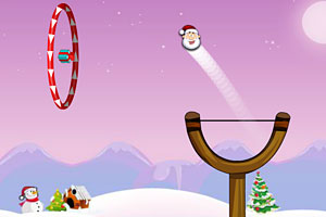 《圣诞老人趣味弹弓》游戏画面1
