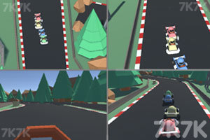 《四人趣味赛车》游戏画面1