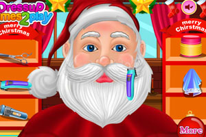 《圣诞老人剪胡子》游戏画面1