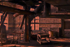 《破旧的工厂逃脱》游戏画面1