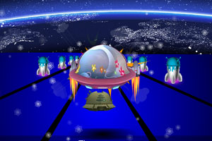 《外星飞船竞速赛》游戏画面1