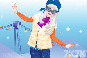 《可爱的滑雪女孩》游戏画面3