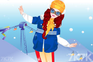 《可爱的滑雪女孩》游戏画面1