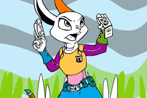 《兔子朱迪填颜色》游戏画面1