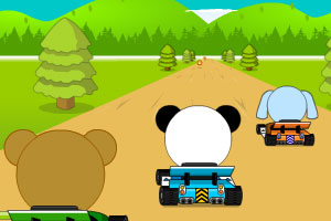 《小动物赛车》游戏画面1