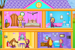 《玛莎和熊娃娃的房间》游戏画面1