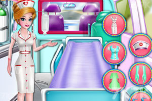 《护士清洁救护车》游戏画面1