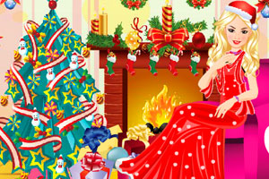 《小美女的圣诞装扮》游戏画面1
