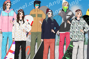 《韩国时尚滑雪服》游戏画面1