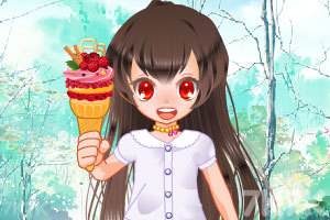 《可爱艾比的甜甜冰激凌》游戏画面1
