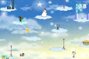 《小雪熊和蒸汽机器人选关版》游戏画面1