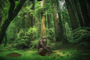《营救小黑猩猩》游戏画面1