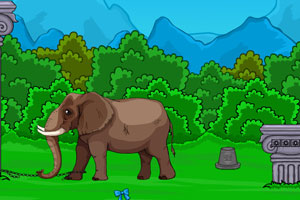 救援野生大象