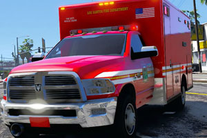 《救护车找轮胎》游戏画面1
