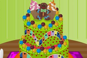 糖果蛋糕装饰