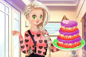 《可爱女孩自制蛋糕》游戏画面3